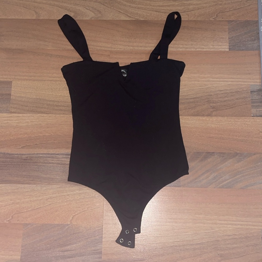 Black tank bodysuit